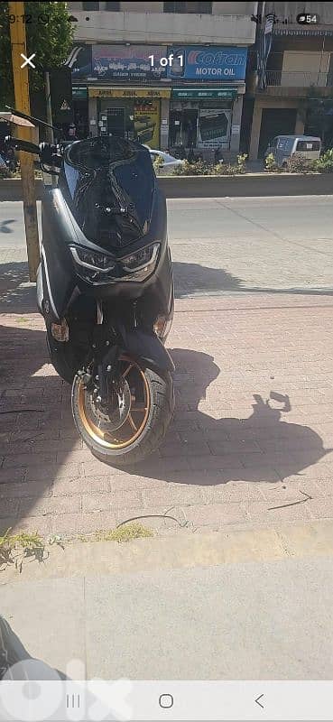 Nmax 2024 بصمه سك بيع فاضي Abs tcs control مفوله لون اسود