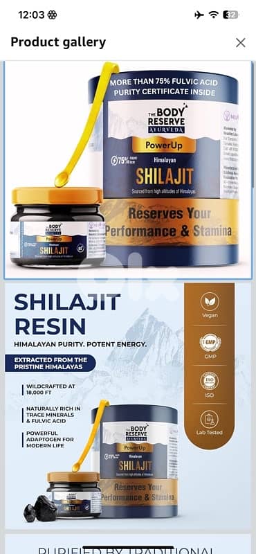 100% natural shilajit