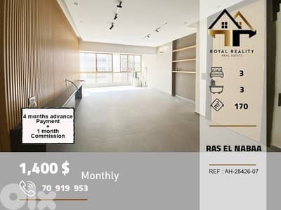 apartments for rent in ras al nabaa Beirut شقق للايجار في راس النبع