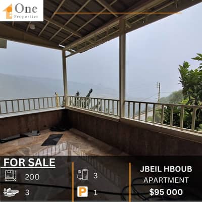 APARTMENT FOR SALE IN HBOUB JBEIL