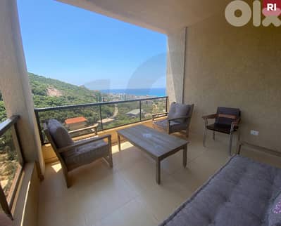 open mountain and sea view, furnished, Batroun/البترون REF#RI135858