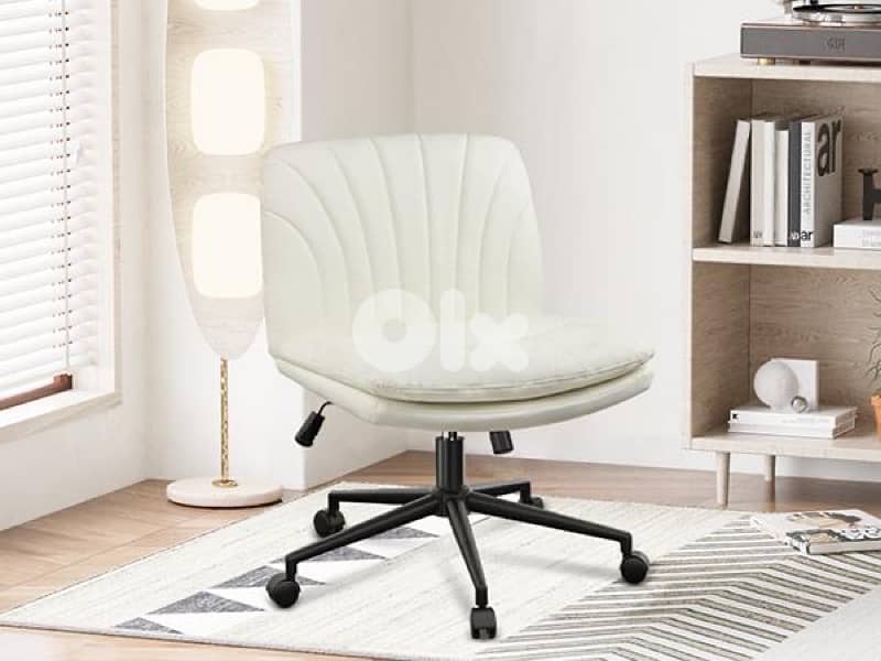 Armless Office Chair with Wheels 2