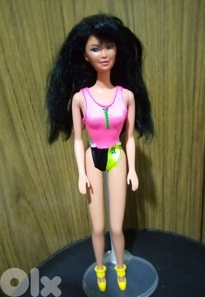 BEACH BLAST MIKO/MARINA Mattel89 Rare Vintg+own swimwear+sh Great doll