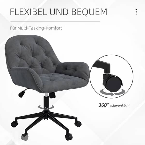 Vinsetto Height-adjustable office chair with rocking 4