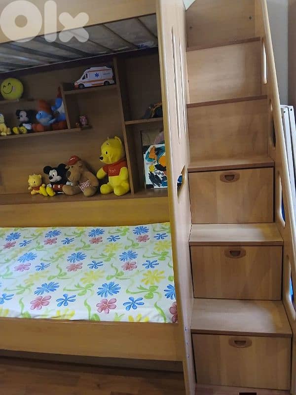 bunk bed + 1 bed for sale 1
