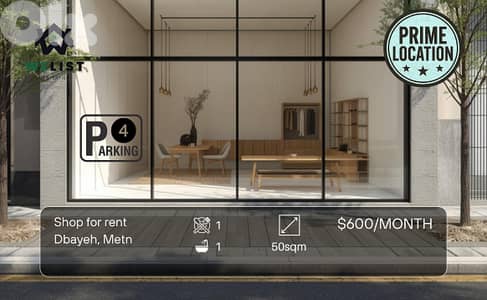 Shop for rent in Dbayeh  محل للايجار في ضبية