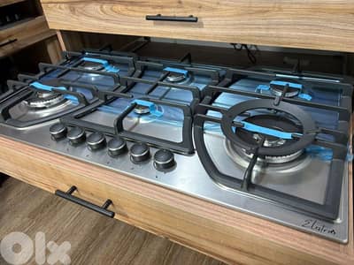 Top+Oven Electro Gas 90cm Stainless توب+فرن أنكستري ألكترو غاز إيطالي
