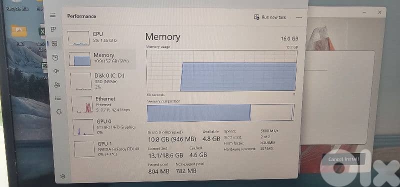 Laptop i9-13th generation. Like new 7