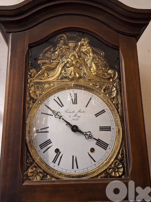 antique grandfather french clock 2
