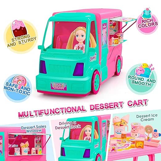 3 in 1 Dream Dolls Playset for Girls - Includes 21 Accessories, Expand 1