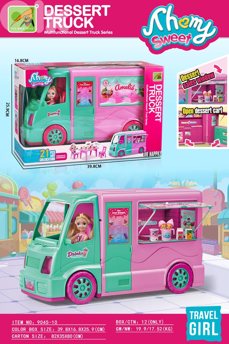 3 in 1 Dream Dolls Playset for Girls - Includes 21 Accessories, Expand 6