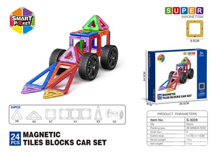 Magnet Blocks Activity car Playset