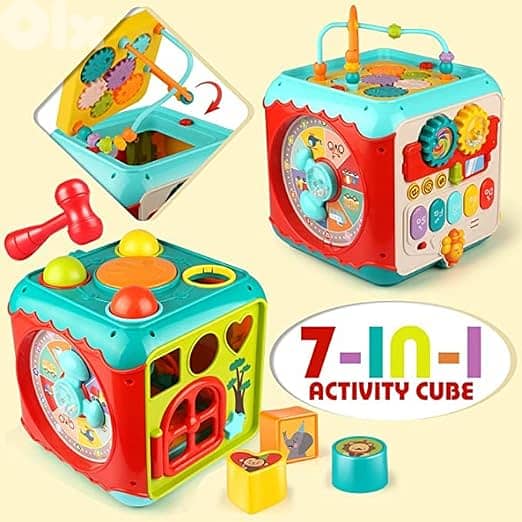 Huanger Activity Cube Toys, Kids Learning Musical Math Toy Play Cube f 6
