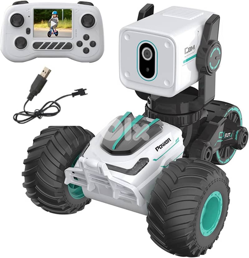 RC Car with Camera, RC Stunt Car with 720P HD FPV Camera, 2-Way Talk, 7