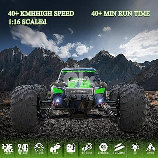 High Speed RC Cars 40KPH for Adults, 1:16 Scale Remote Control Car, 4W 3
