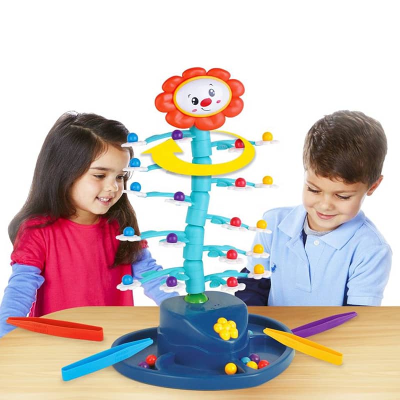 Electric Rotating Sunflower Fun and Educational Family Party Game for 10