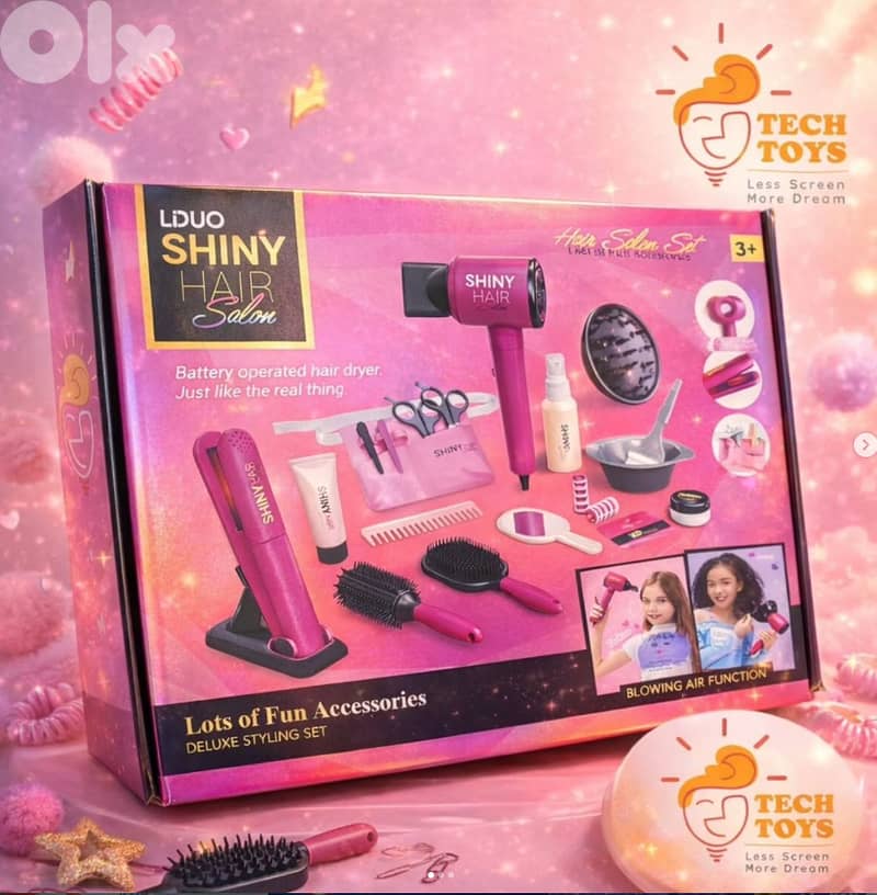 Hair Dryer Styling Play Set For Girls 1