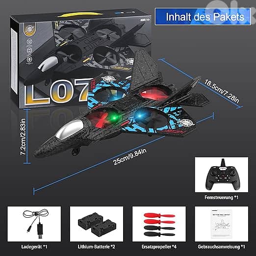 RC Aeroplane 2.4GHz Remote Controlled L0712 Quadcopter Floating Fighte 2