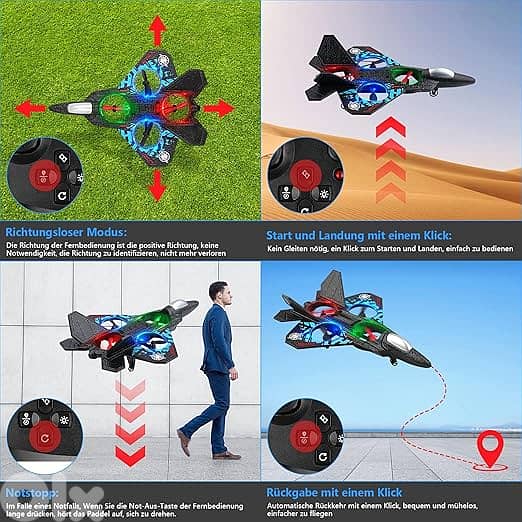 RC Aeroplane 2.4GHz Remote Controlled L0712 Quadcopter Floating Fighte 4