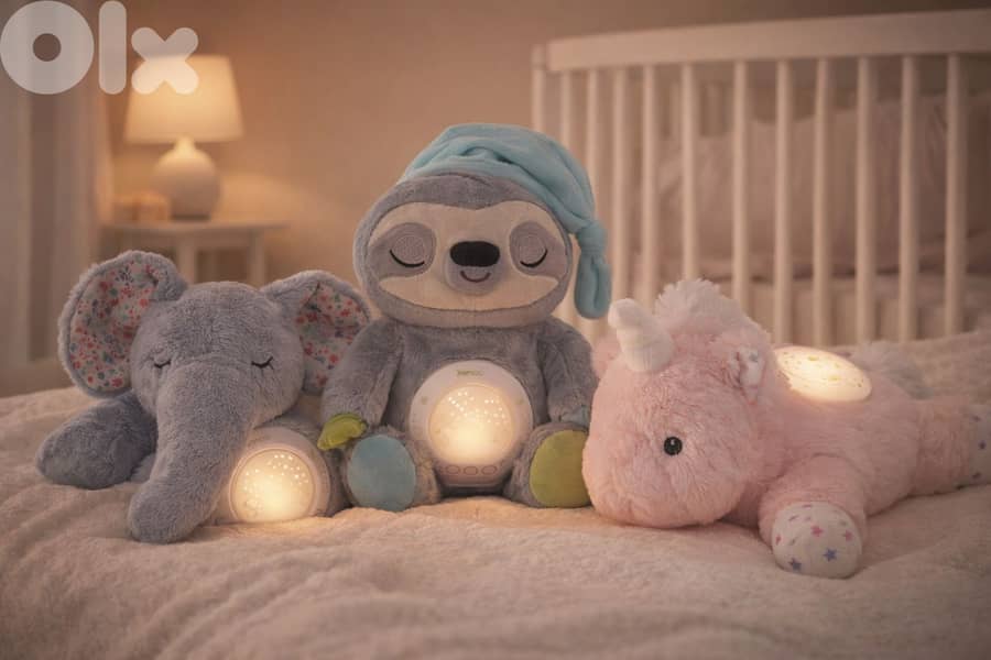 Soothing Napping Night Light&Projection Doll (Tree Otter) 3