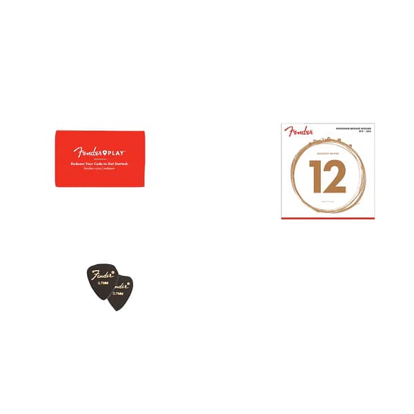 Fender 0971210721 FA-115 Dreadnought Acoustic Guitar Pack 4