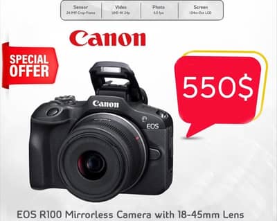 camera canon EOS R100 New