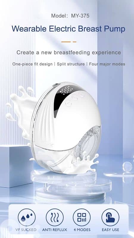 Wearable Electric Breast Pump 4 Modes & 12 Levels. 12