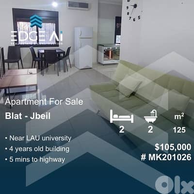 Modern Duplex-Style Apartment for Sale | Blat – Jbeil  Ref: #MK201026