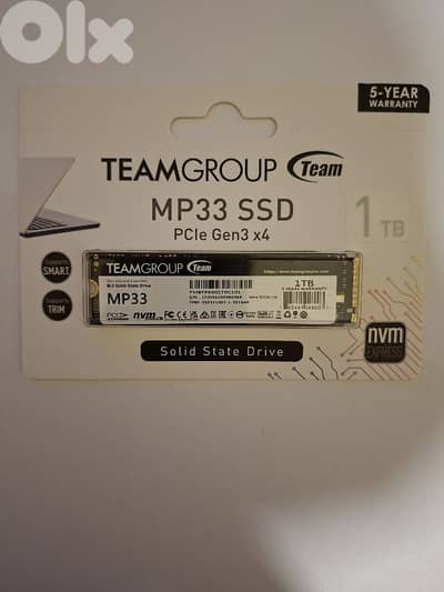 NVME 1 TB SEALED WARRANTY 5 YRS
