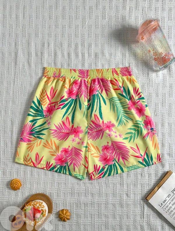 New Casual Woman Floral Print Summer Short 4