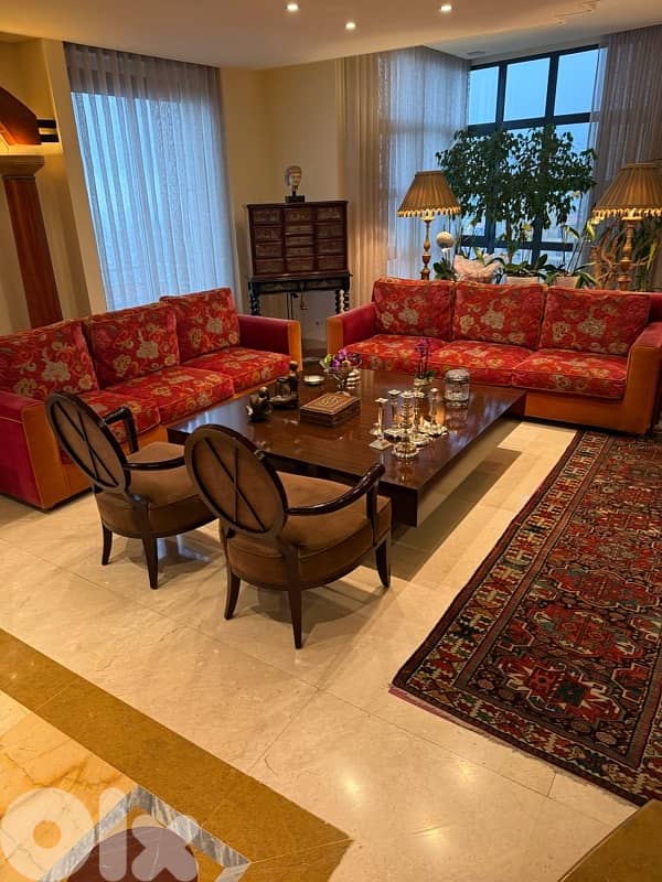 2 x 3 seaters and a big center table 1