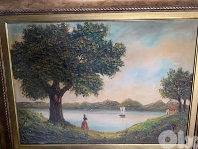 old painting signed. 73 x 53 cm. without frame