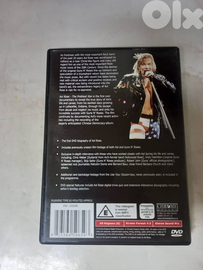 Axl Rose - The Prettiest Star (DVD, 2005) 2