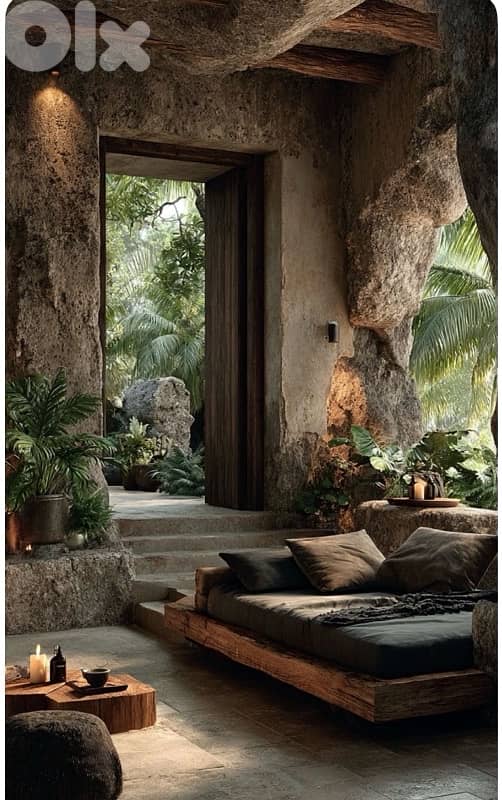 Charming conceptual Stone building with garden 1