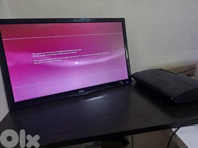 jailbroken ps3 used like new with a 60HZ monitor 1080p