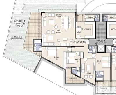 Apartment for sale in Beit El Chaar/ Under construction/ Garden
