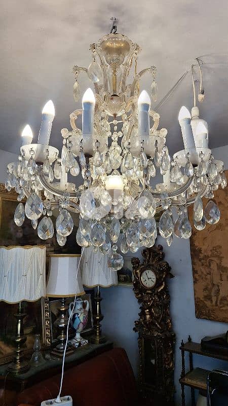 antique original czech marrie theresa chandelier 2