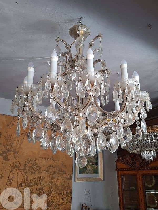 antique original czech marrie theresa chandelier 3