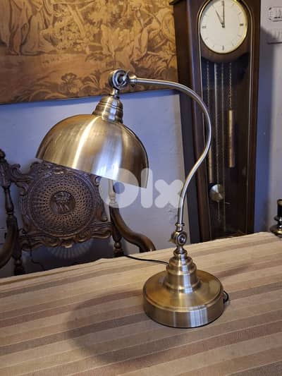flexible brass desk lamp