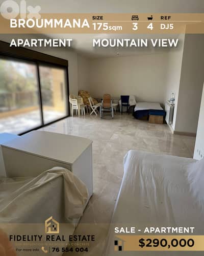 Apartment for sale in Broummana DJ5 شقة  للبيع في برمانا