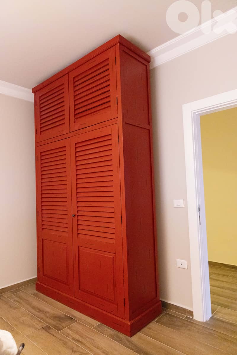 Red Shutter Wardrobes for Sale – Large & Medium (Set of 2)! 5