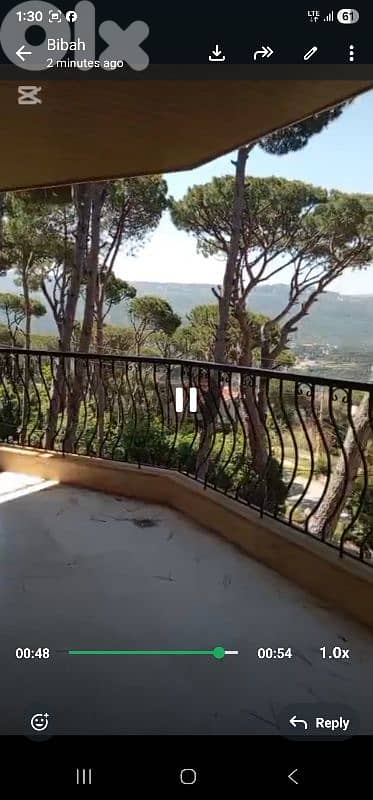 apartment For rent in broummana شقة للايجار في برمانا