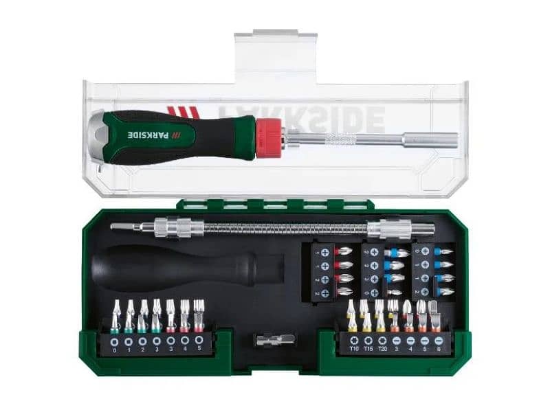 parkside ratchet screwdriver bit set 43 pcs 2