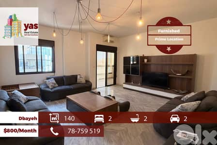 Dbayeh 140m2 | Furnished | Prime Location | Calm Area | MJ