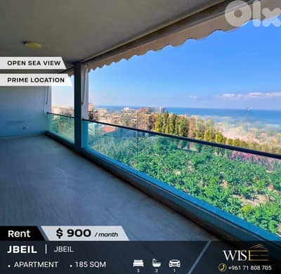  185 SQM Apartment for RENT in the Heart of Jbeil!