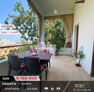  Spacious 235 SQM Apartment for SALE in Hadath!