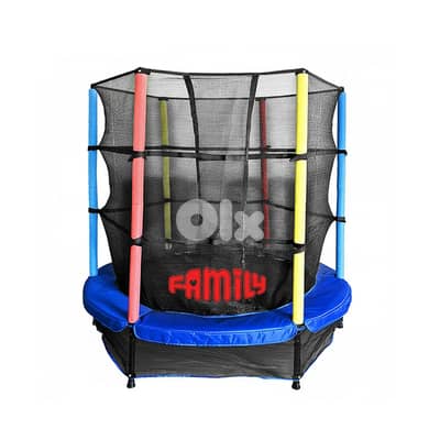 Family Mini Trampoline with Safety Enclosure Net 4.5FT- ترامبولين صغير