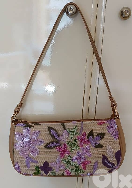 New Woman Beautiful Beige Lilac Bag 4