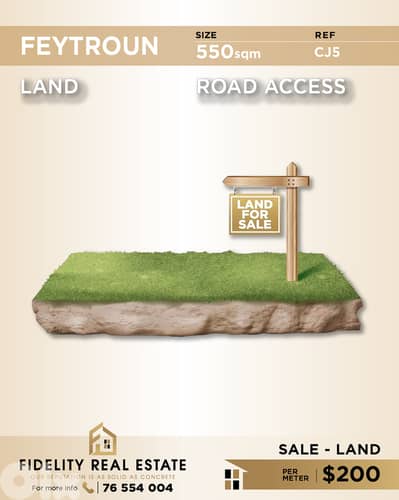 Land for sale in Feytroun CJ5 أرض  للبيع في فيطرون