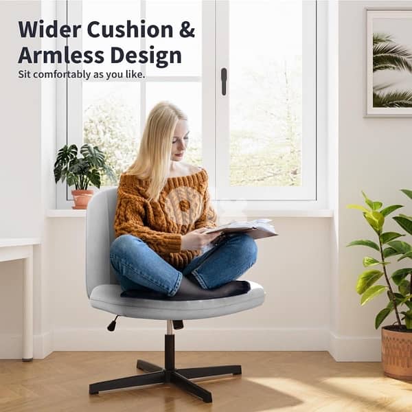 Computer Chair with Wide Seat and Mid Back 5